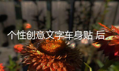 个性创意文字车身贴 后窗汽车装饰贴 唯梦想与爱不可辜负车贴拉花下载